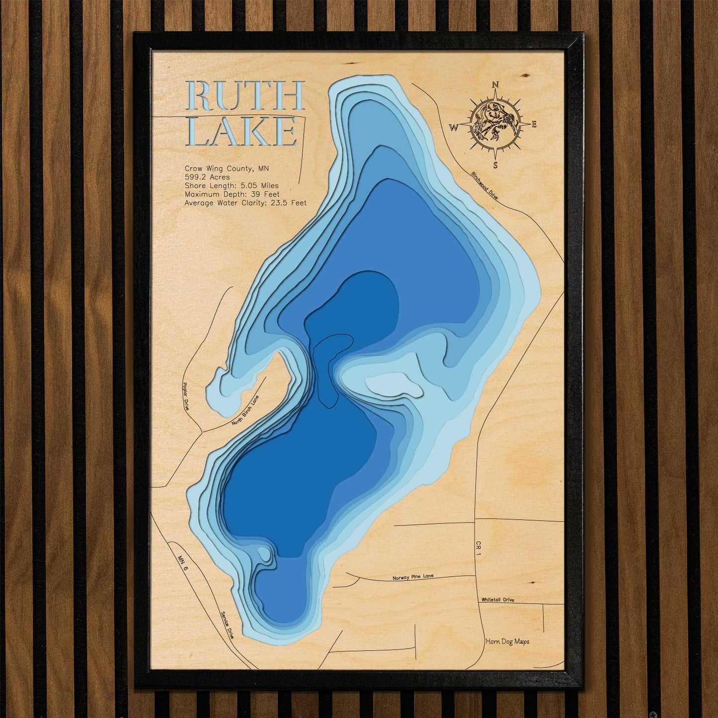Ruth Lake in Crow Wing County, Minnesota