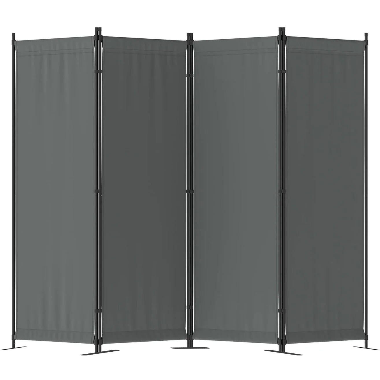 Four-Panel Folding Room Divider Freestanding Privacy Partition