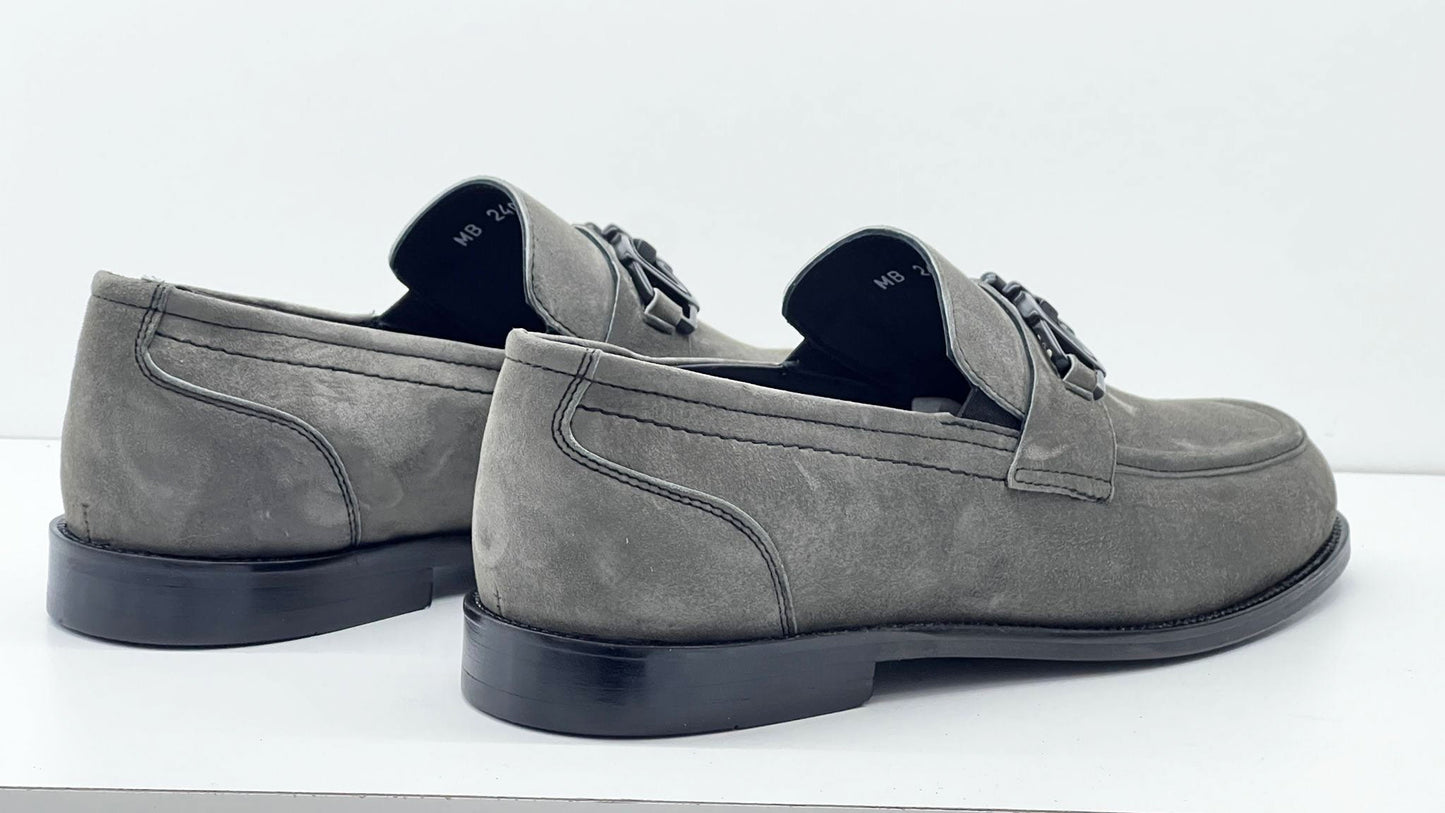 C Collection Suede Loafer - Grey