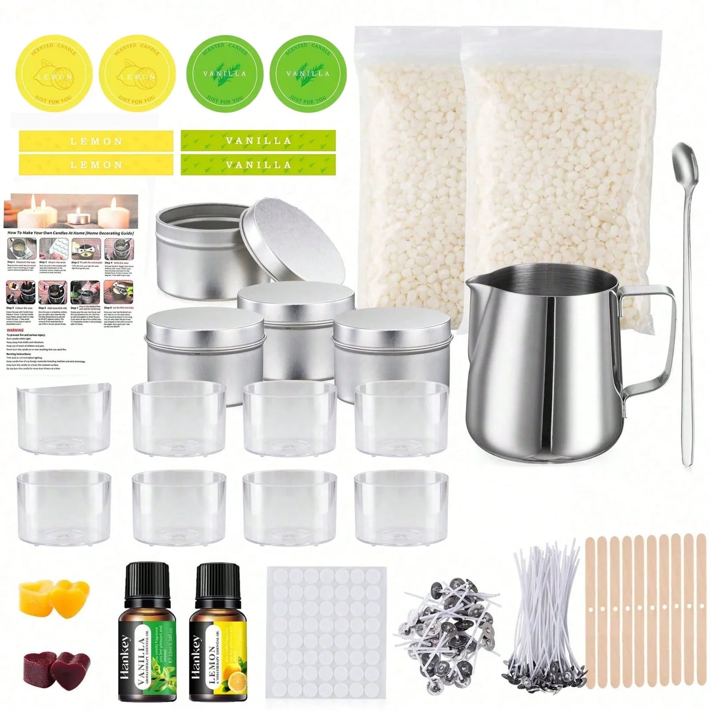 Loftylife Candle Making Kit With Beeswax And Essential Oils