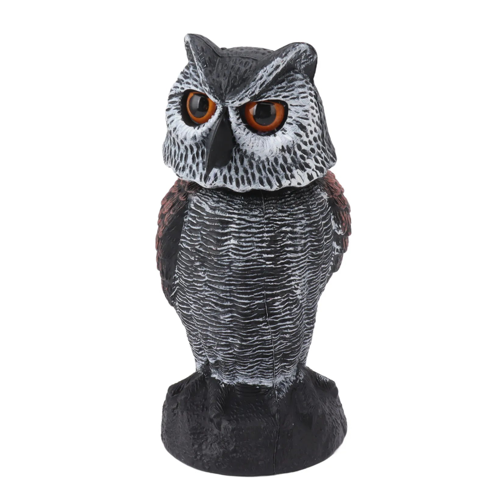 Owl Decoy Owl Decoy to Scare Birds Plastic Shake Head Owl Decoy To Scare Birds Away Scarecrow Fake Owl Outdoor Garden Decoration