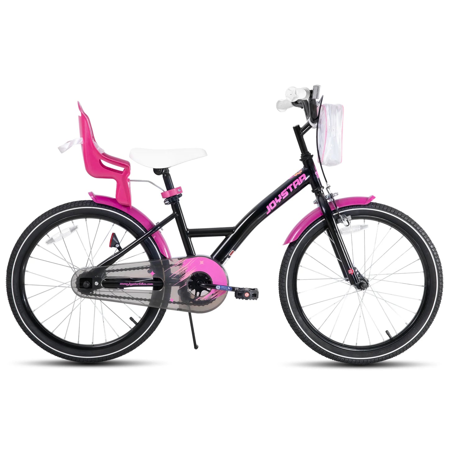 Joystar Kids Bike For Girls With Training Wheels Doll Seat