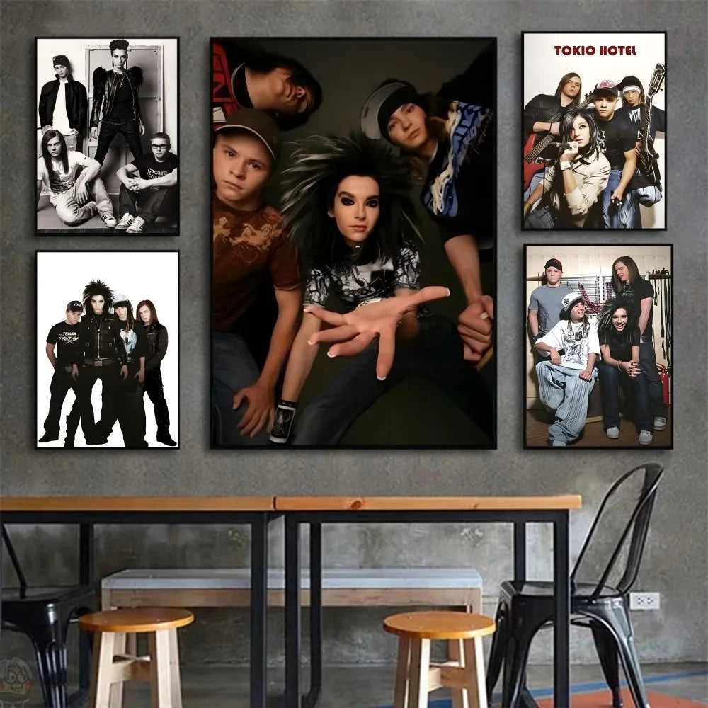 T-Tokio Hotel Poster HD Posters Home Room Bar Cafe Decor Art Wall Painting Picture
