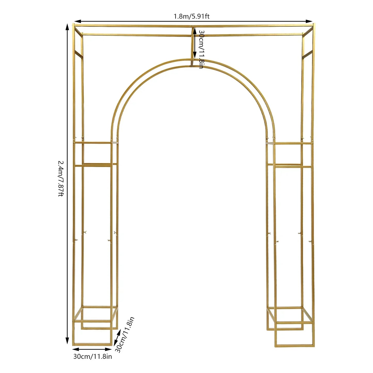 Wedding Arch Stand Metal For Ceremony And Garden Decor