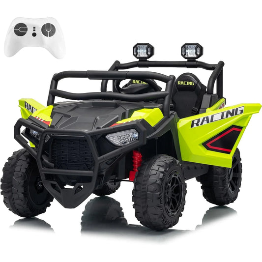 24V 2 Seater Ride On Car Electric UTV Car with Remote Control,4-Wheeler Suspension,Soft Start,3 Speeds,Led Lights,Bluetooth,3-8Y