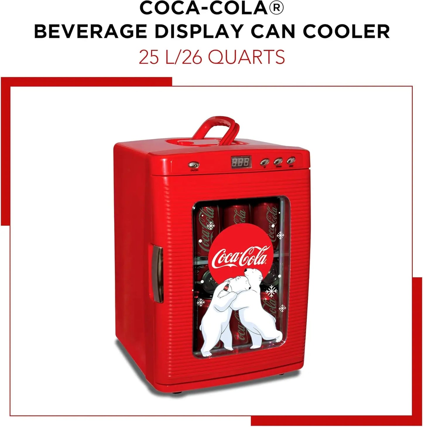 Portable Table Top Beverage Cooler Mini Fridge Holds 28 Cans