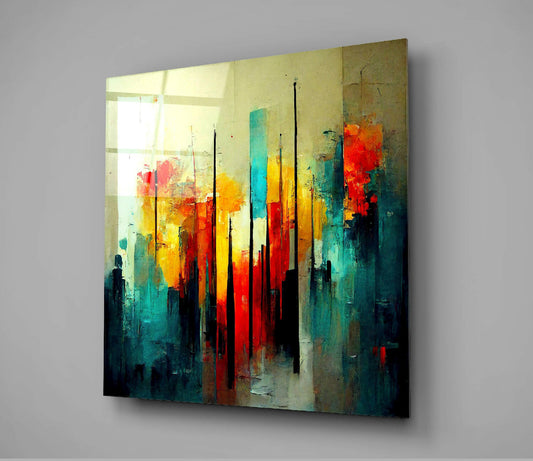 City Silhouette Glass Wall Art  || Designers Collection
