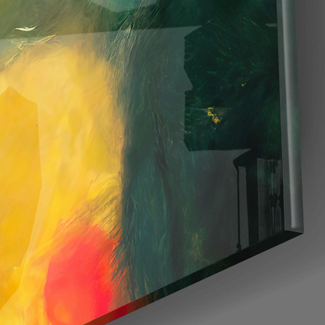 The Monkey Glass Wall Art  || Designer Collection
