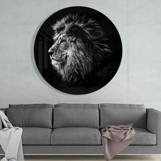 Lion Glass Wall Art