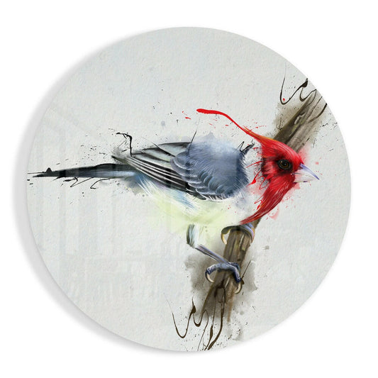 Bird Glass Wall Art