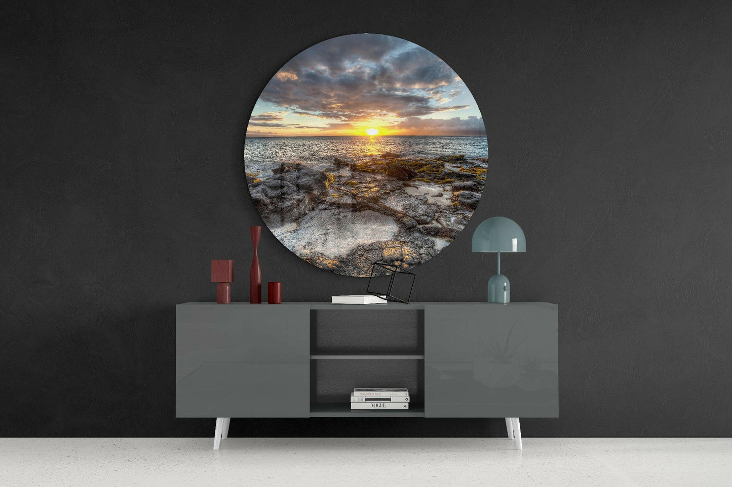 Sunrise Glass Wall Art