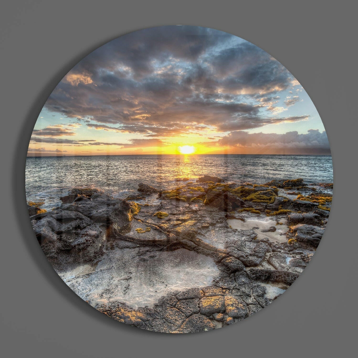Sunrise Glass Wall Art