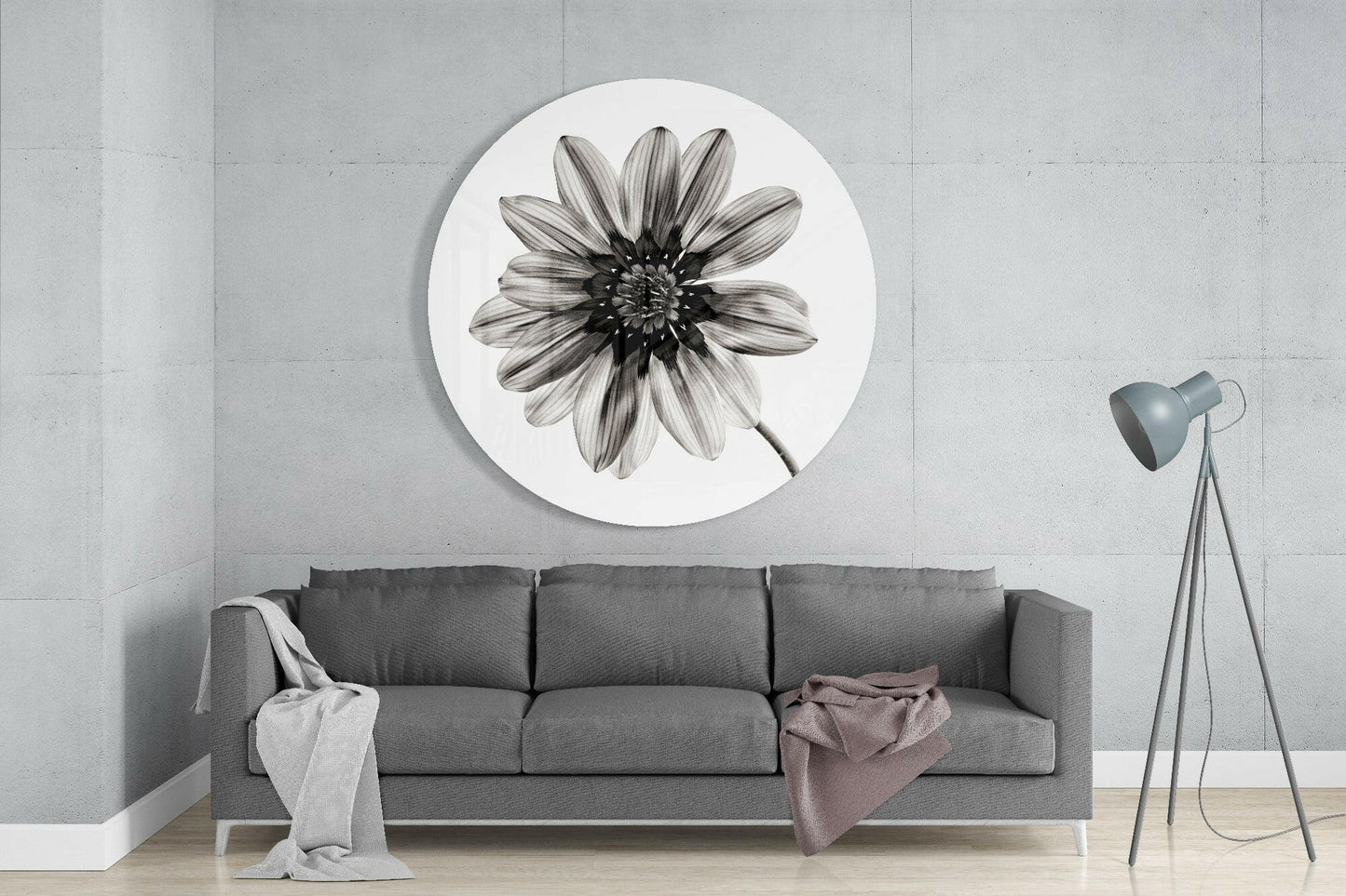 Flower Glass Wall Art