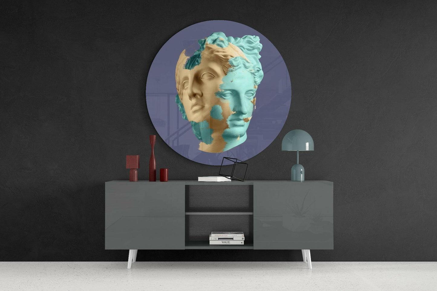 Split Glass Wall Art