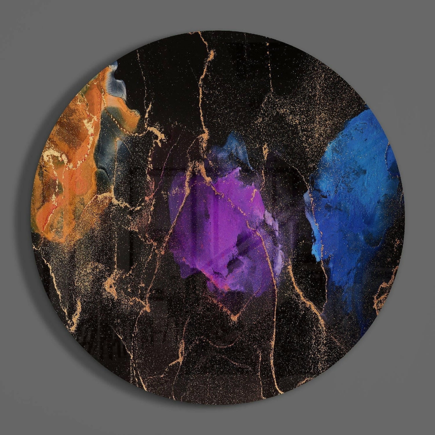 Color Explosion Glass Wall Art