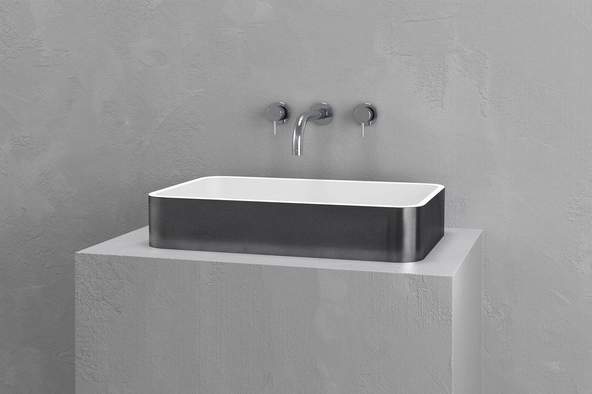 Rectangular vessel sink