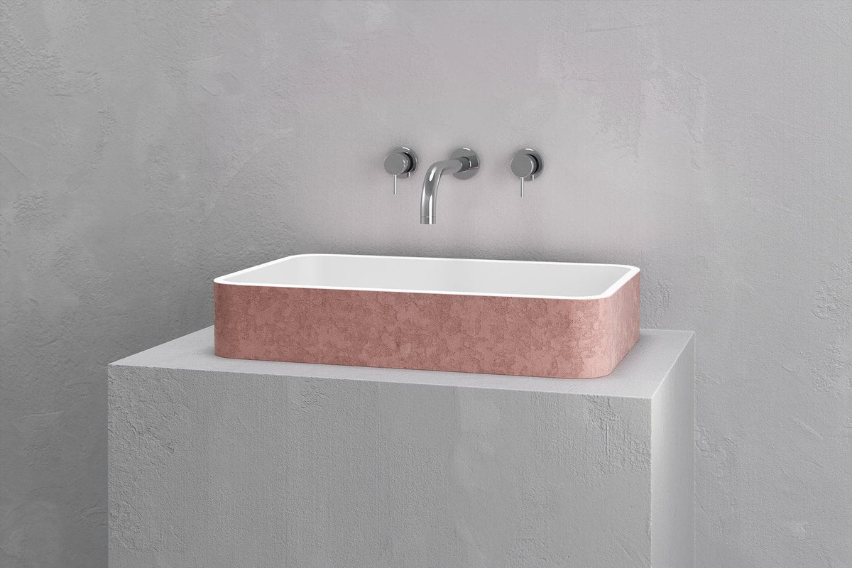 Rectangular vessel sink