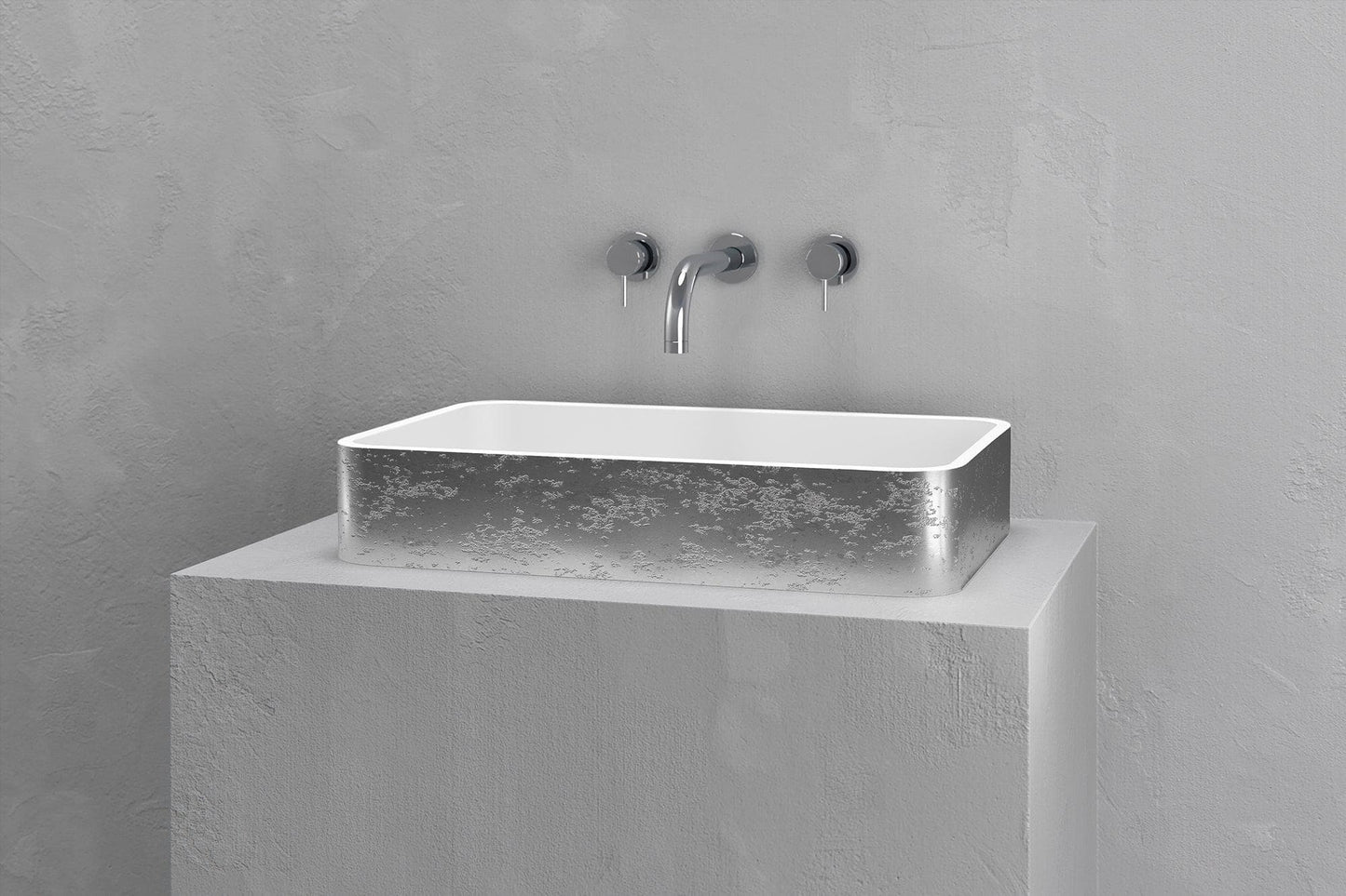 Rectangular vessel sink