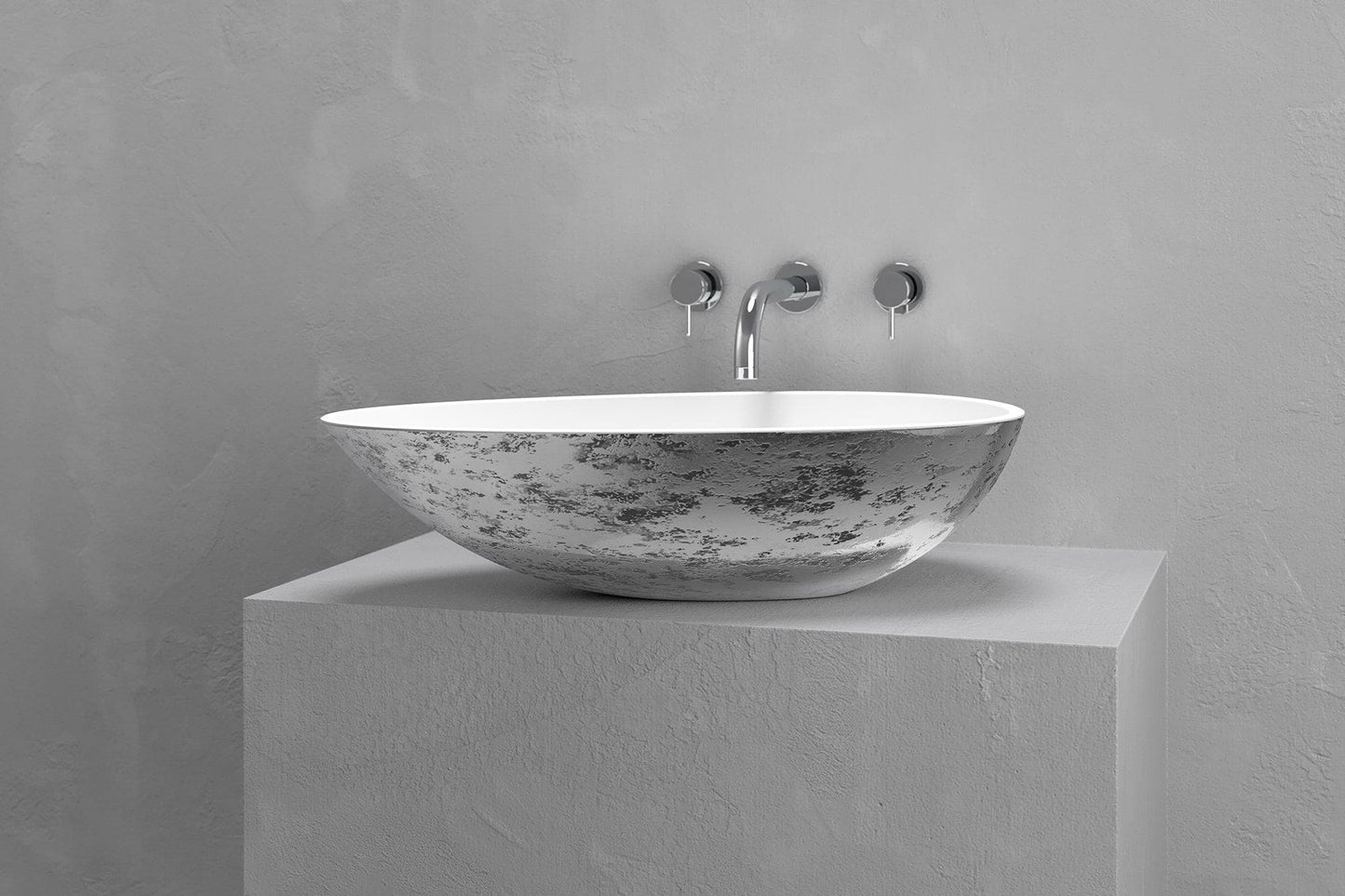 Egg shape vessel sink