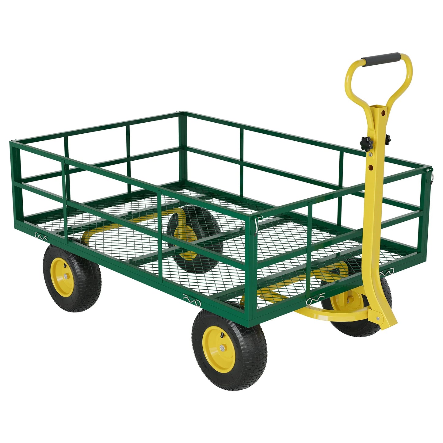 HiMISS Heavy Duty Gardening Cart 3 In 1 Pull Wagon