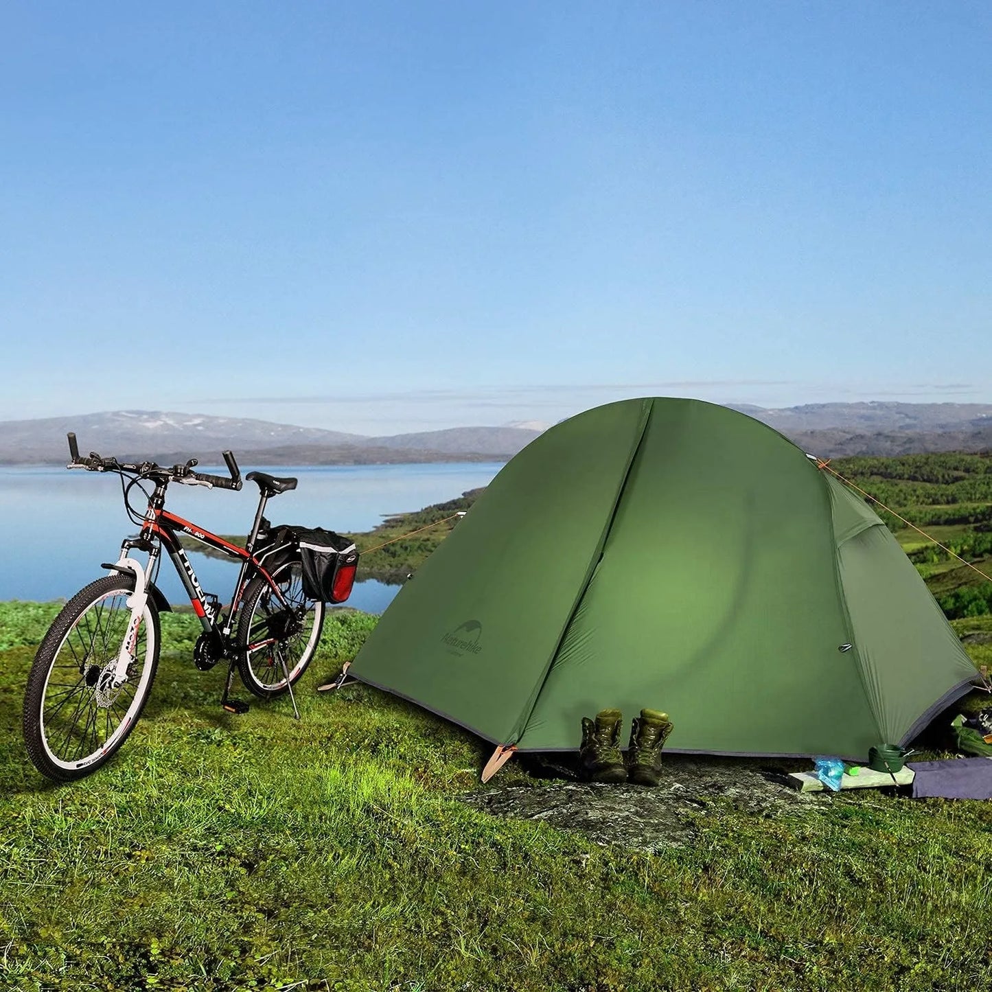 Naturehike One Person Ultralight Cycling Tent Waterproof Double Layer