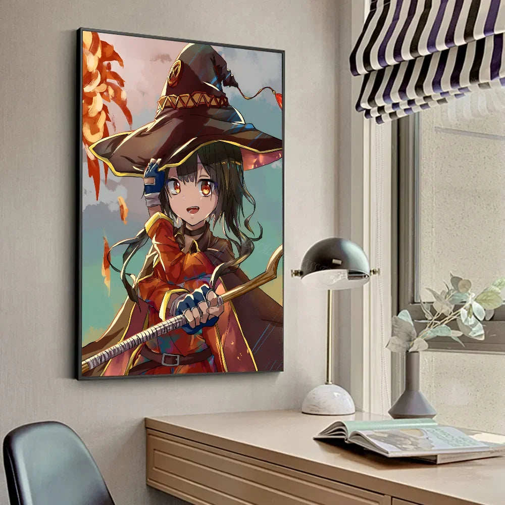 M-Megumin Poster HD Posters Home Room Bar Cafe Decor Art Wall Painting Picture