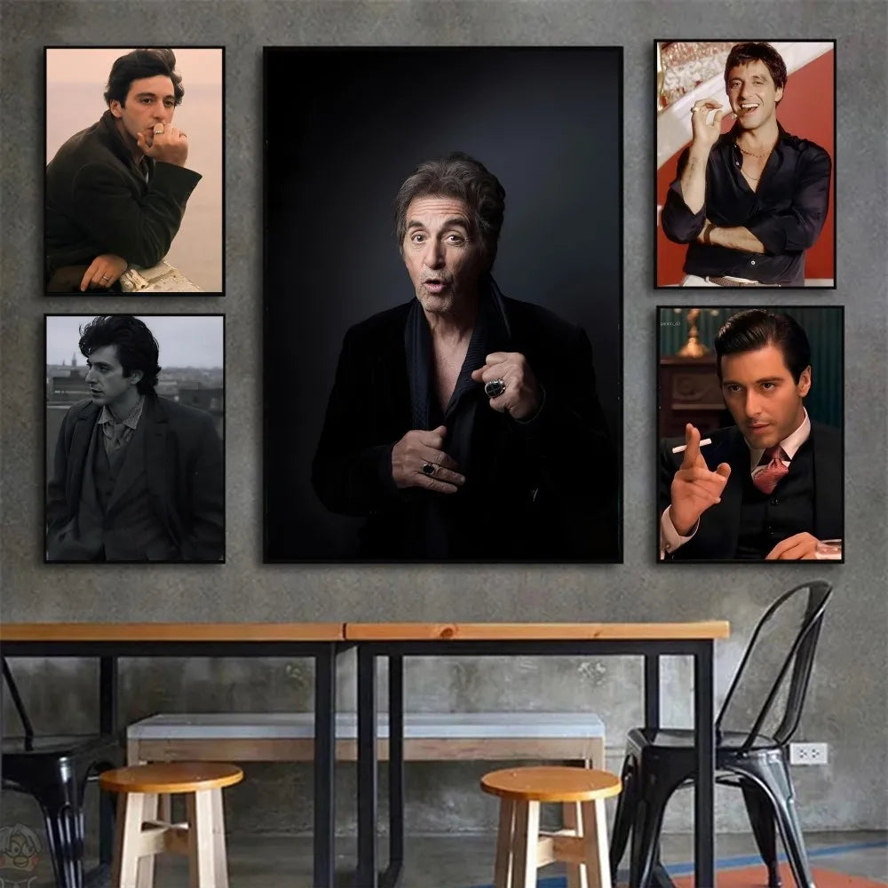 Al Pacino Poster HD Posters Home Room Bar Cafe Decor Art Wall Painting Picture