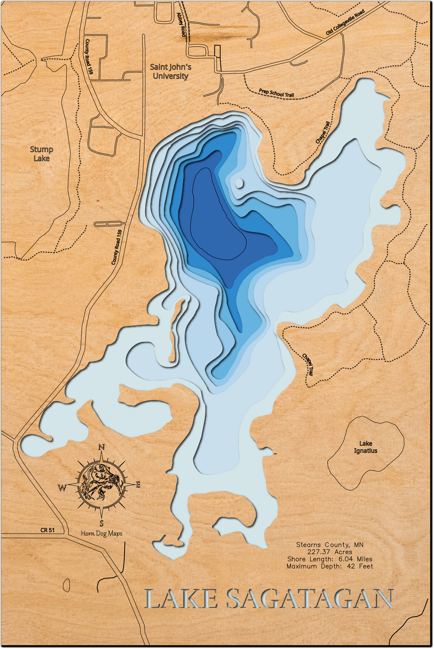 Lake Sagatagan in Stearns County, Minnesota