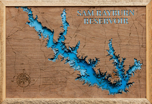 Sam Rayburn Reservoir in Jasper County, Texas