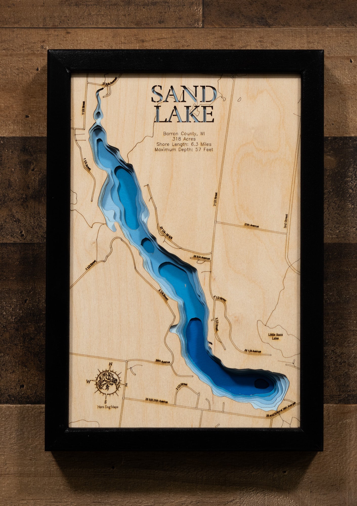 Sand Lake in  Barron County, Wisconsin