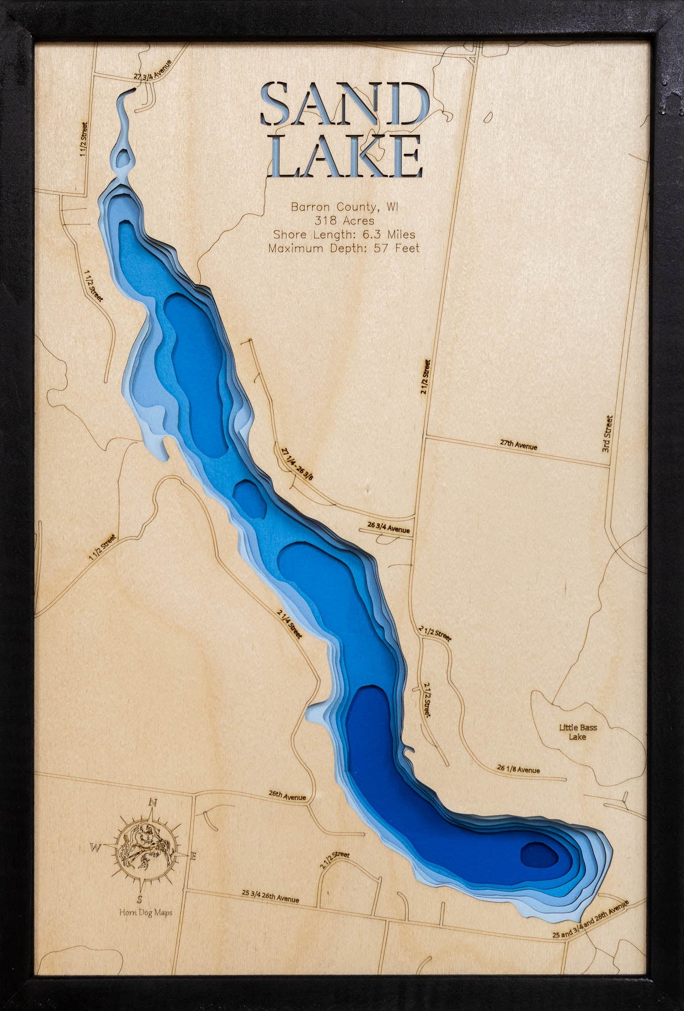Sand Lake in  Barron County, Wisconsin
