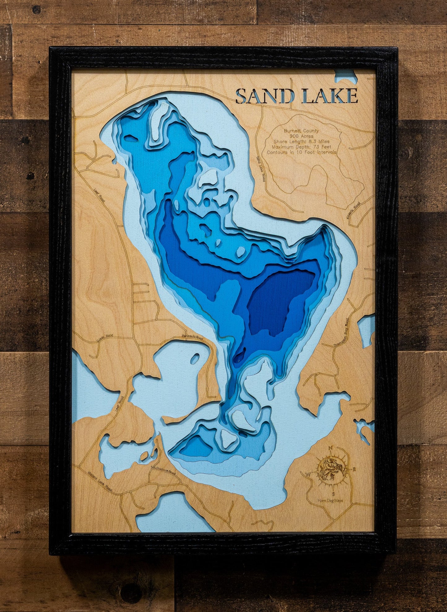 Sand Lake in Burnett County, Wisconsin
