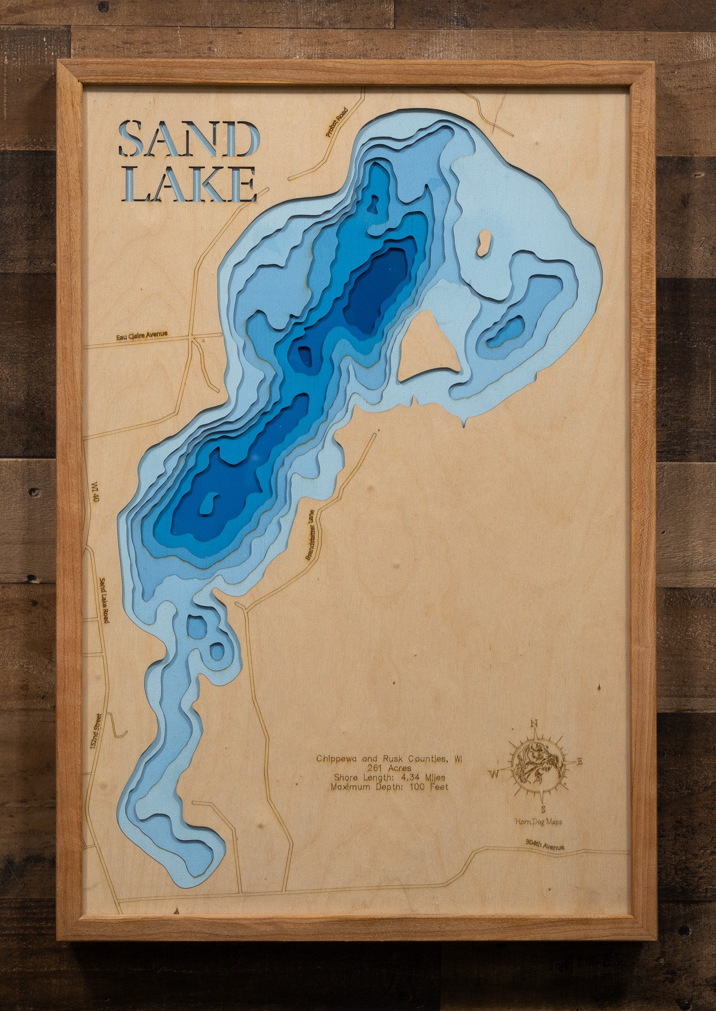 Sand Lake in Chippewa and Rusk Counties, Wisconsin