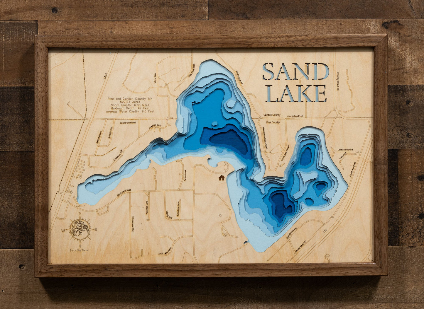 Sand Lake in Pine and Carlton County, Minnesota