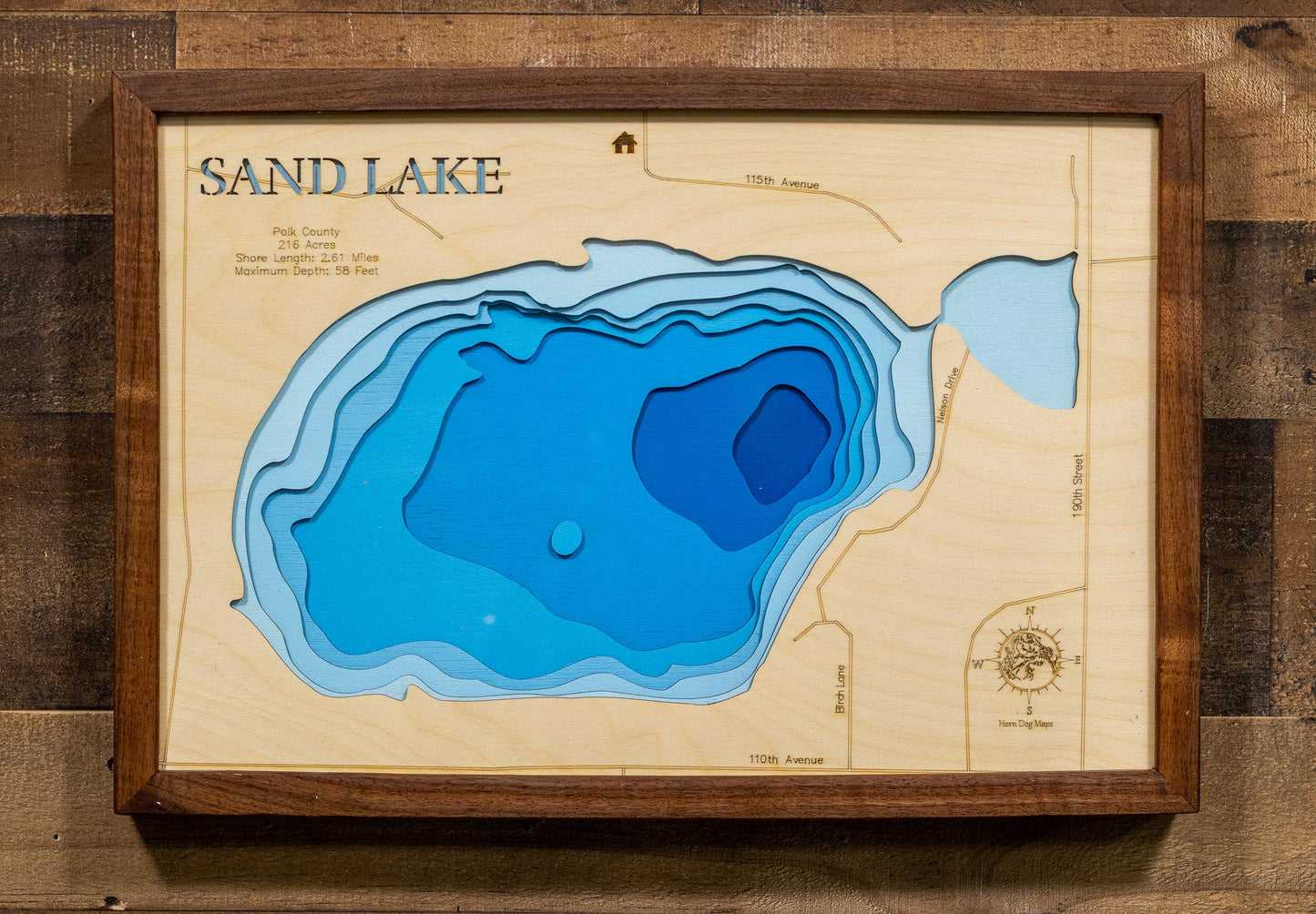 Big Sand Lake in Burnett County, Wisconsin