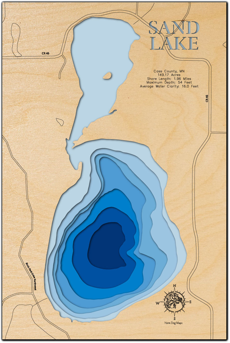 Sand Lake in Cass County, Minnesota