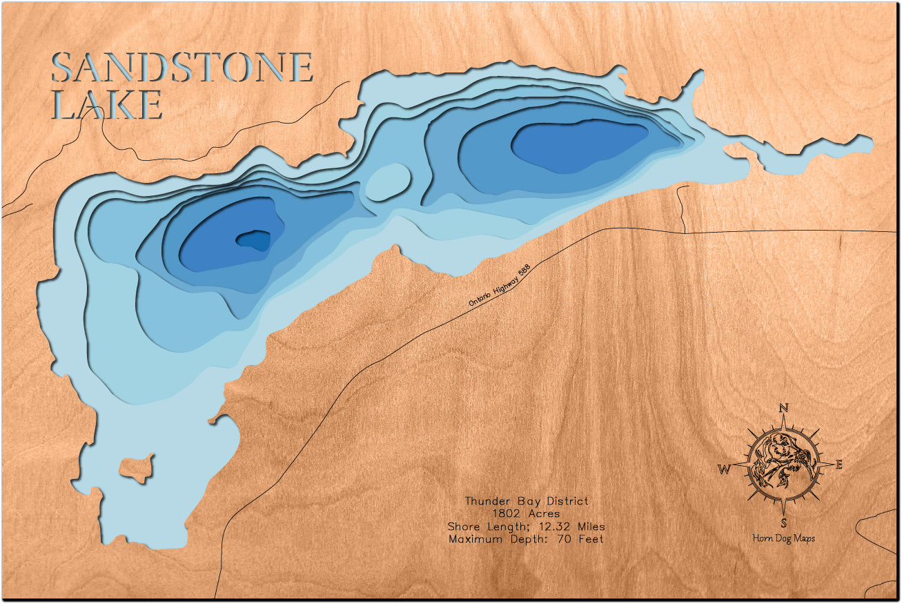 Sandstone Lake in Thunder Bay District, Ontario Canada