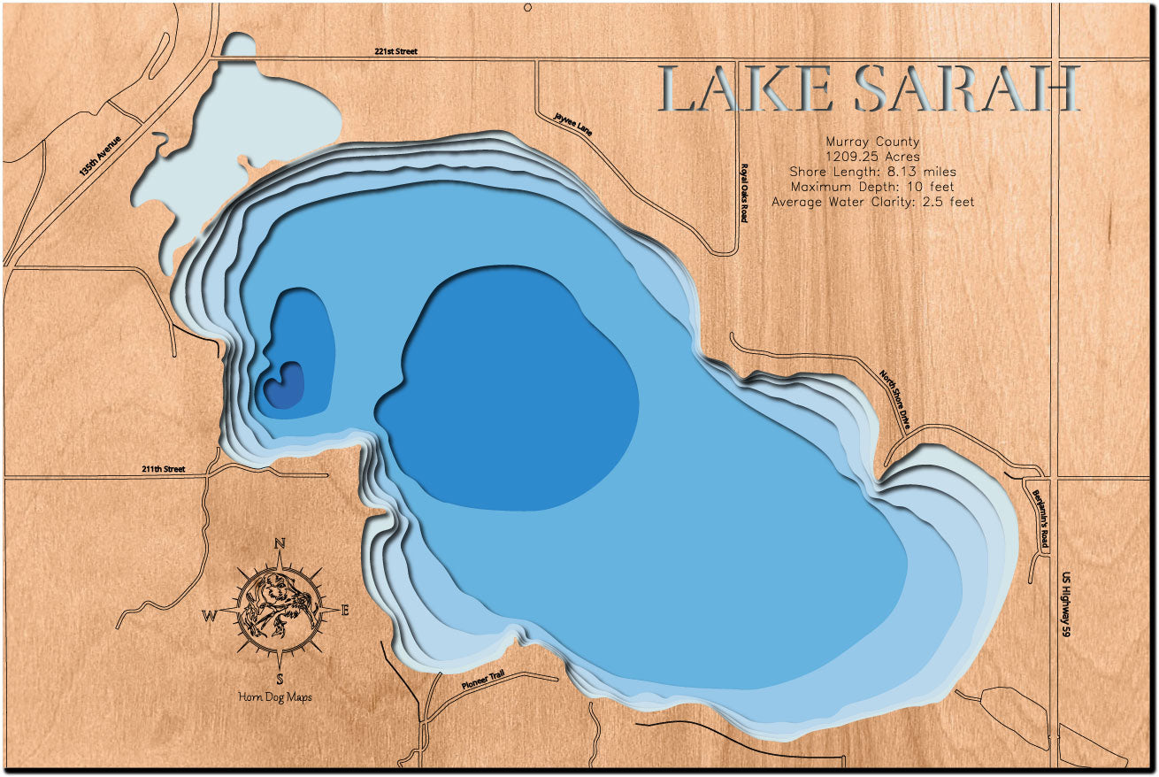 Lake Sarah in Murray County, Minnesota