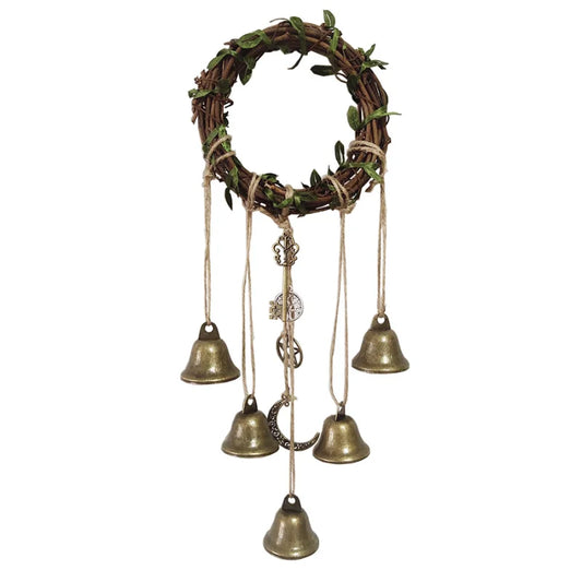 Witch Wreath Protection Bells