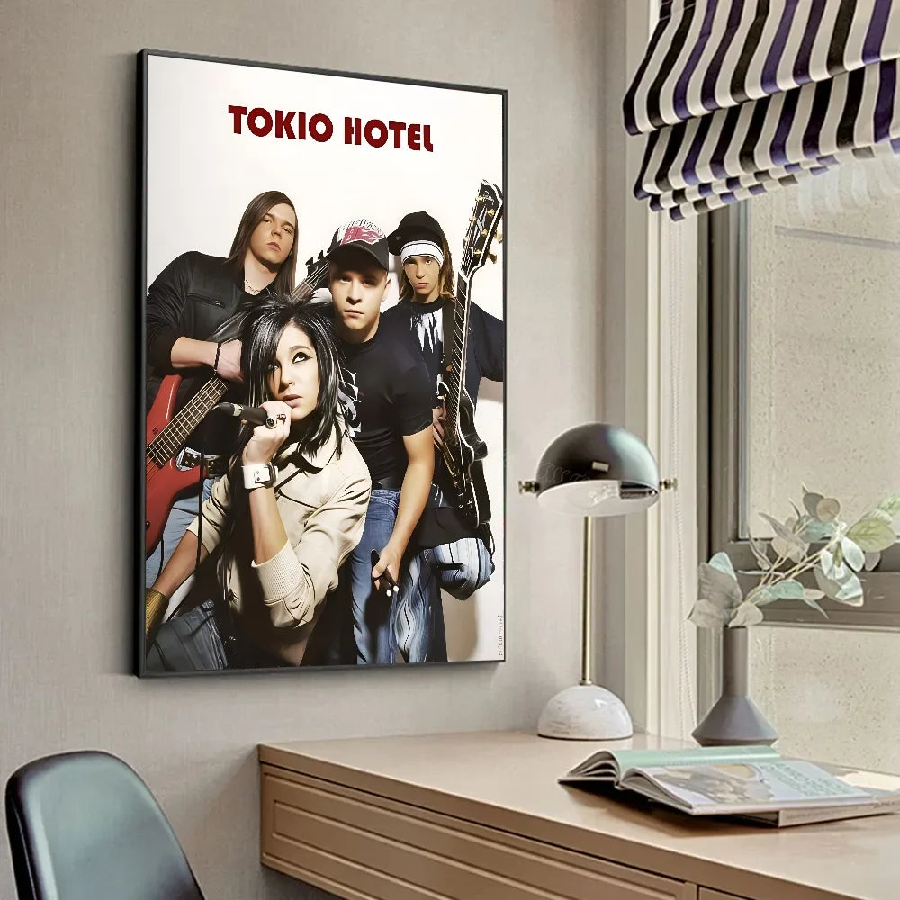 T-Tokio Hotel Poster HD Posters Home Room Bar Cafe Decor Art Wall Painting Picture