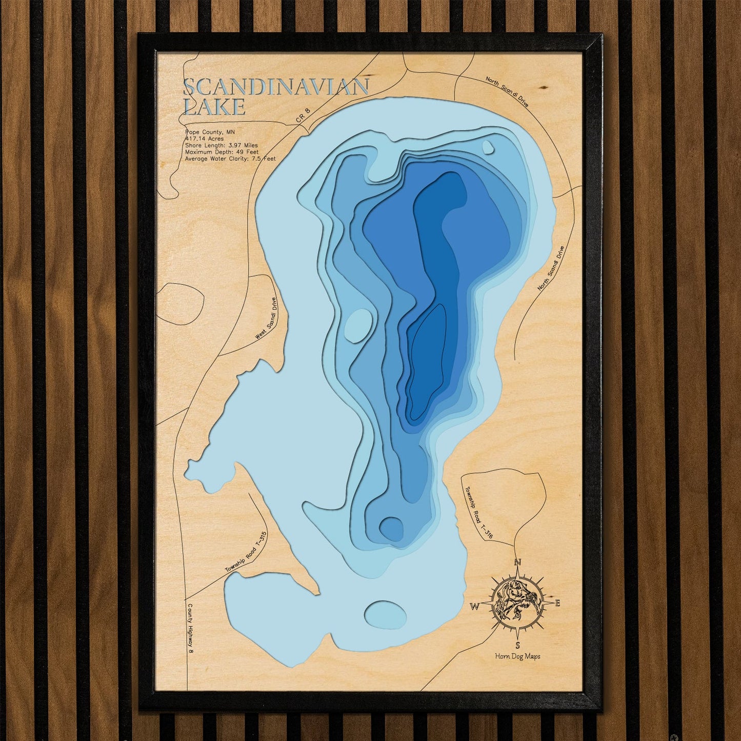 Scandinavian Lake in Pope County, Minnesota