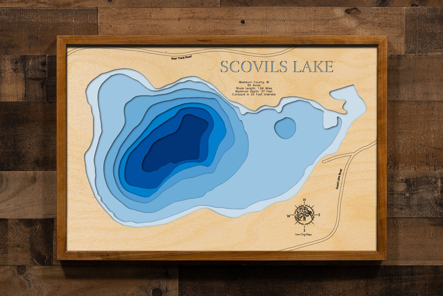 Scovils Lake in Washburn County, Wisconsin
