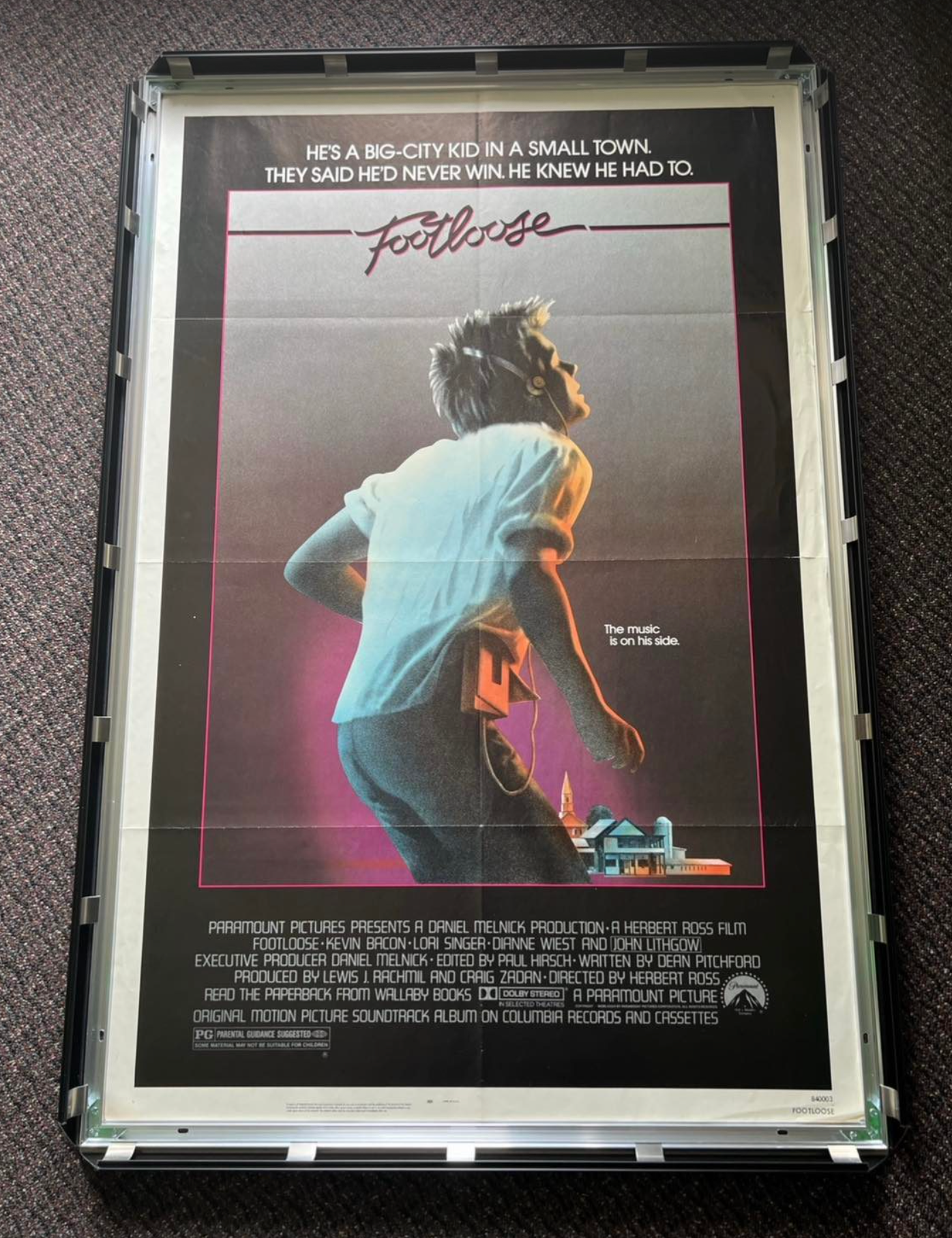 Premium Anodized Aluminum Poster Frame — Custom Size Made in the USA
