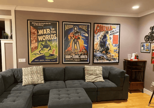Premium Anodized Aluminum Poster Frame — Custom Size Made in the USA
