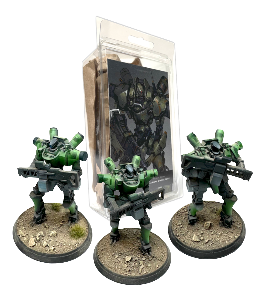 Mechanized Army Faction Box - Set of Detailed 3D Printed Miniatures for Tactical Warfare