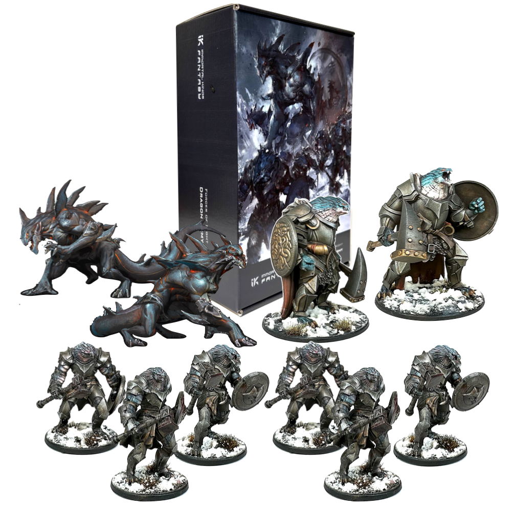 Dragon Army Faction Box: 6 Dragon Knights, 2 Dragon Kin, and 1 Dragon Champion Miniatures