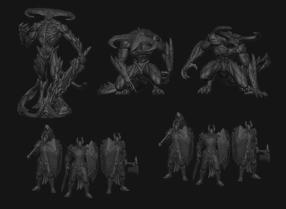 Demon Army Faction Box with Detailed Miniature Set