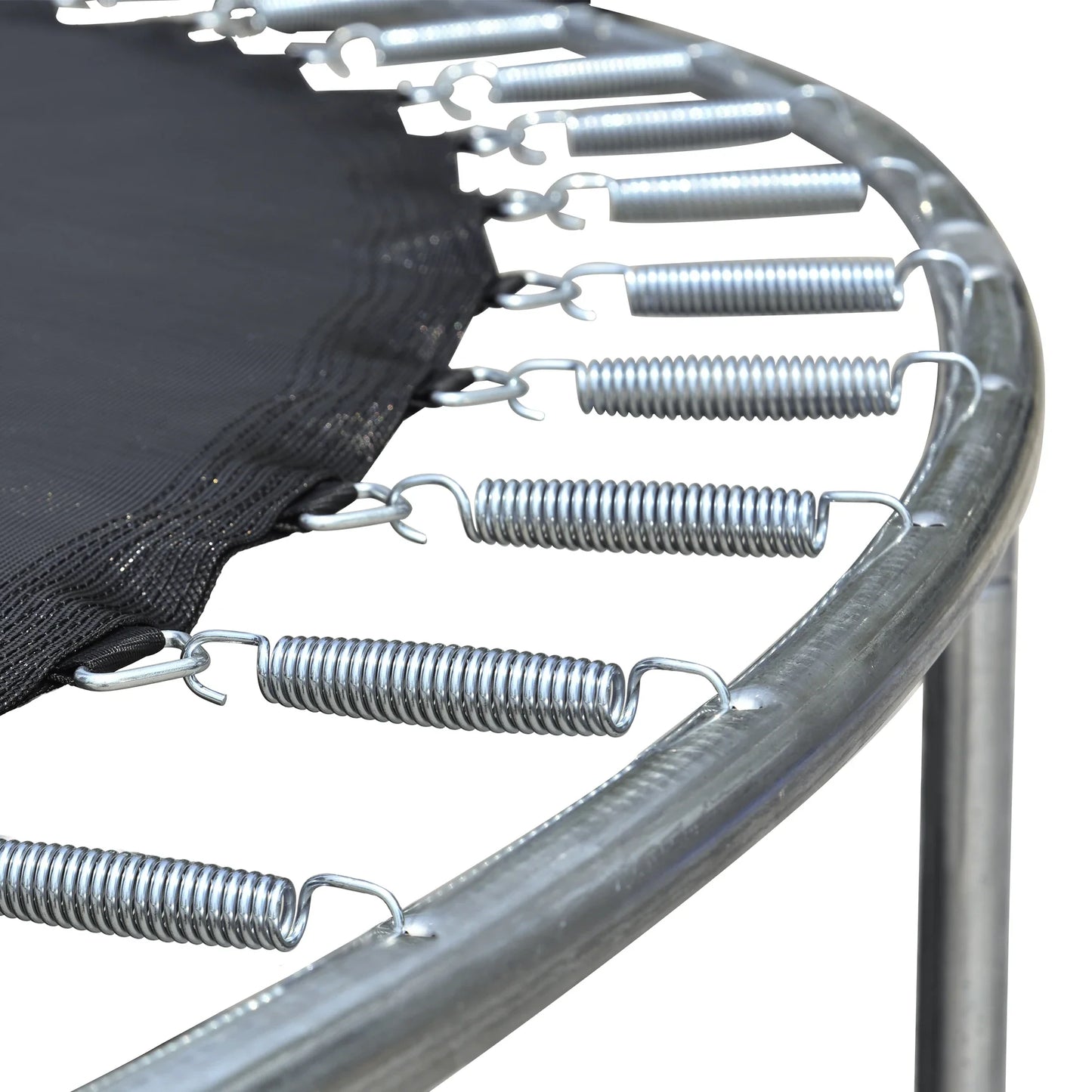 HiMISS Trampoline With Outdoor Enclosure Net Backboard And Ladder