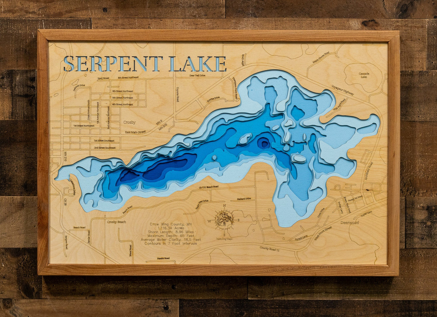 Serpent Lake in Crow Wing County, Minnesota