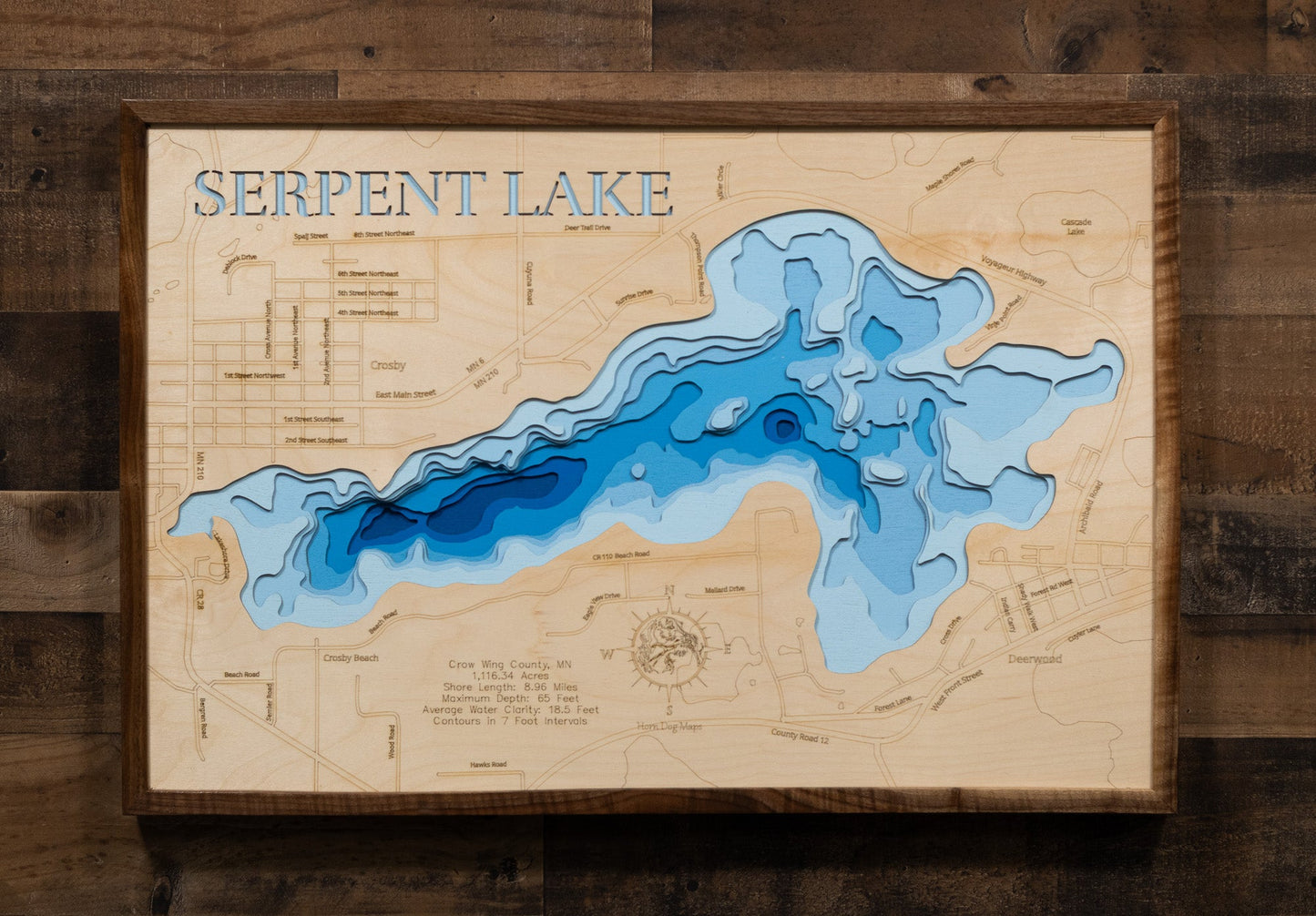 Serpent Lake in Crow Wing County, Minnesota